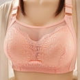 thumbnail image 2 of ZRBYWB Bras For Women Ladies Front Side Buckle Lace Edge Without Steel Ring Movement Seamless Gathering Adjustment Yoga Sleep Large Underwear Comfort Bra, 2 of 3