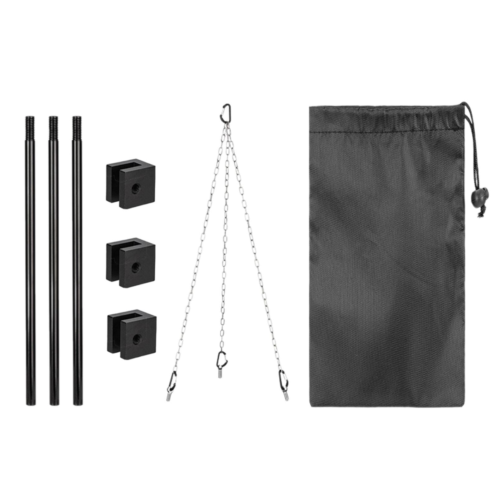 Parrilla Fogata Acero Trípode Camping Cocina - Acero Inoxidable, Para  Fogatas, Con Cadena Y Ganchos Soporte Ollas Holandesas, image size:1600x1600