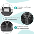 thumbnail image 3 of Travel Seat, Ride-on Suitcase For Kids, Carry On Luggage With Seat, Foldable Travel Child Seat, Toddler Carrier For Carry-on Luggage G, 3 of 5