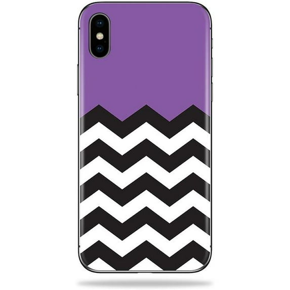 MightySkins APIPHXS-Purple Chevron Skin Decal Wrap for Apple iPhone XS Sticker - Purple Chevron