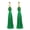 Green, variant on Trayknick Bohemian Wedding Tassel Ear Studs Long Dangle Earrings Bridal Bridesmaid Jewelry Pink