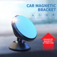thumbnail image 2 of EASTIN Magnetic Car Phone Holder Leather Grain 360 Degree Rotation Built-in Magnets Bracket, 2 of 8