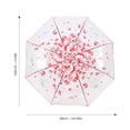 thumbnail image 2 of Masteelf Transparent Folding Umbrella Travel 88.00X88.00X58.00CM Pink, 2 of 8