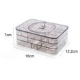 thumbnail image 2 of POINTERTECK Boîte de Rangement pour Bijoux Transparente pour Femmes Grande Capacité Boîtes à Bijoux pour Collier Boucles d'Oreilles Élastiques à Cheveux, 2 of 4
