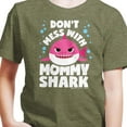 thumbnail image 3 of Baby Shark - Don't Mess With Mama Shark - Toddler And Youth Short Sleeve Graphic T-Shirt, 3 of 6