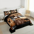 thumbnail image 3 of Castle Fairy Deer Bear Animal Queen Comforter Set,Woodland Wildlife Bedding Comforter Set, 3 of 8