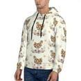 thumbnail image 2 of Hoodies for Men - Abstract Flower Print Chicken Long Sleeve Comfrt Men'S Fashion Hoodies & Sweatshirts, Sweatshirts for Men Hoodies Pullover Clothing Clothes with Pouch, 2 of 7