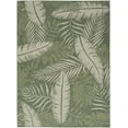 thumbnail image 2 of Nourison Garden Oasis Indoor/Outdoor Green Ivory 5' x 7' Area Rug (5x7), 2 of 9