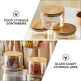 thumbnail image 4 of KALLORY Airtight Glass Storage Container with Wooden Lid, Transparent Sealed Jar for Snacks, Grains, Coffee, and Pantry Organization, 4 of 6