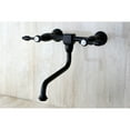thumbnail image 2 of Kingston Brass KS1215TAL Tudor Wall Mount Bathroom Faucet, Oil Rubbed Bronze, 2 of 3