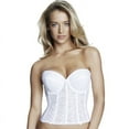 thumbnail image 2 of Annabel Strapless Lace Longline Bridal Bra with Detachable Garters, 2 of 7