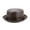 Brown, variant on New Fashion Men Black Leather Trilby Hat Male Fedora Cap Retro Women Autumn Brand Porkpie Caps Men's Vintage Jazz Hats ,Soft Touch