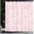 thumbnail image 3 of Ambesonne Botanic Shower Curtain, Vintage Floral Pattern Art, 69"Wx70"L, Pastel Pink, 3 of 4