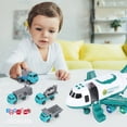 thumbnail image 5 of Aircraft Vehicle Playset, Inertia Wheel Airplane with Vehicles Educational Toy Set, 1 Large Plane, 4 Alloy Car, Christmas Birthday gift, Learning gifts for Toddlers Over 3 Years Old, 5 of 8