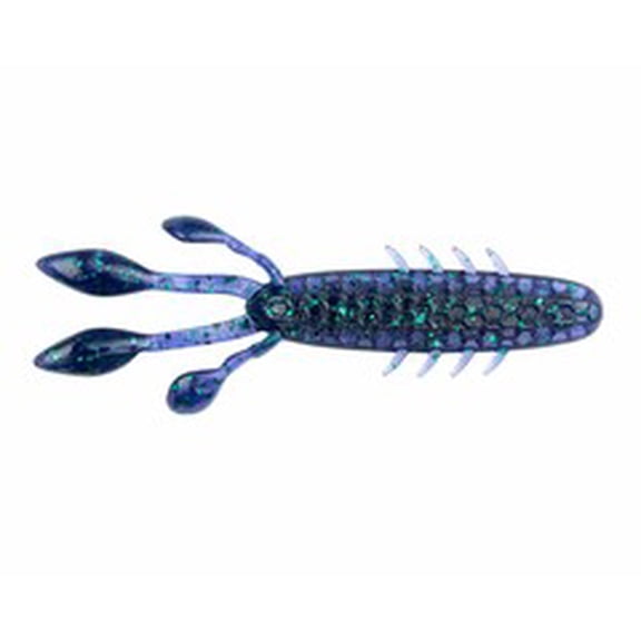 Netbait Hextek 3.5" Eko Craw Soft Fishing Bait, Junebug