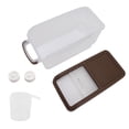 thumbnail image 3 of Caja De Almacenamiento De Arroz, Recipiente De Comida De Cocina Sellado Transparente De 10 Kg Con Taza Medidora Para El Hogar ANGGREK Ocean Broad Surfboard Fins, 3 of 8