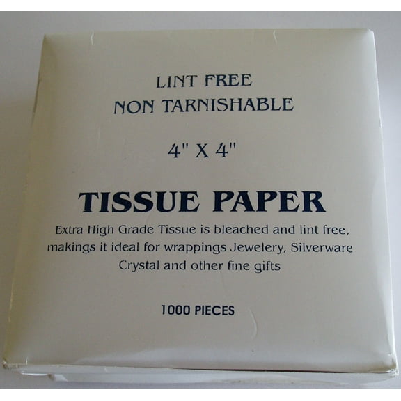 ANTI TARNISH TISSUE 4" x 4" (100 x 100) box of 1000