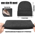 thumbnail image 5 of 2 PCS Unisex Beanie Hats for Men Women Winter Knit Beanies Soft Slouchy Warm Cuffed Beanie Hat, 5 of 5