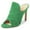 Green, variant on YDN Women Classic Round Open Toe Stiletto Sandals High Heels Backless Mule Pumps Slip On Slide Dress Clogs Shoes Size 7 Red