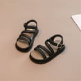 thumbnail image 2 of EnJoCho Kids Baby Girls Casual Sandals Summer In Thick Bottom Solid Color Roman Sandals Sports Sandals Little Child Big Kids Daily Wear Stylish Sandals, 2 of 7