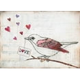 thumbnail image 2 of Prahl, Courtney 24x18 Black Ornate Wood Framed with Double Matting Museum Art Print Titled - Love Birds II, 2 of 4