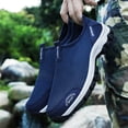 thumbnail image 7 of Cathalem Sneaker Men Adult Male Sneaker Mens Shoes Summer Men Sports Shoes Flat Bottom Non Slip Outdoor Hiking Shoes Mesh Men's Sneakers Walking 5-prized Sneaker Dark Blue 8.5, 7 of 7