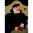 thumbnail image 2 of Barthel Bruyn the Elder 11x14 Black Ornate Wood Framed Double Matted Museum Art Print Titled: Portrait of Wilhelm Can Benching (circa 1550), 2 of 5