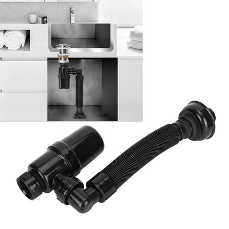 

Spptty Drain Pipe Basin Sink P-Type Drain Pipe Anti-Blocking Pipe Wash Basin Accessories Pipe Trap