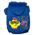 thumbnail image 4 of Pet, Dog  Cat Hoodie Screen Printed, "Chicks Dig Me", 4 of 11