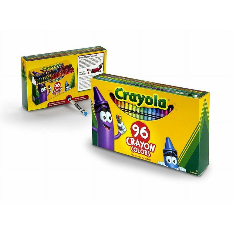 Crayola Art Collection Crayon Kit Essential Colors In a Bold Box(72  Crayons) NEW