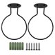 thumbnail image 3 of 2pcs Wall Mounted Ball Holder For Basketball Volleyball Rugby Soccerab, 3 of 4