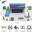 thumbnail image 5 of Long Mouse Pads for Desk,White Christmas Watercolor Tree Pattern Desk Mats on Top Of Desks, Desk Mouse Pad Extra Large with 3mm Non-Slip Base and Stitched Edge for Gaming,Office,Work,Home 31.5x15.7in, 5 of 5