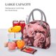 thumbnail image 5 of Fotbe Delicate Pink Carnations Bolsa de Almuerzo con Estampado, Lonchera Aislada, Contenedor de Comida Reutilizable Tipo Cooler a Prueba de Fugas, 5 of 6