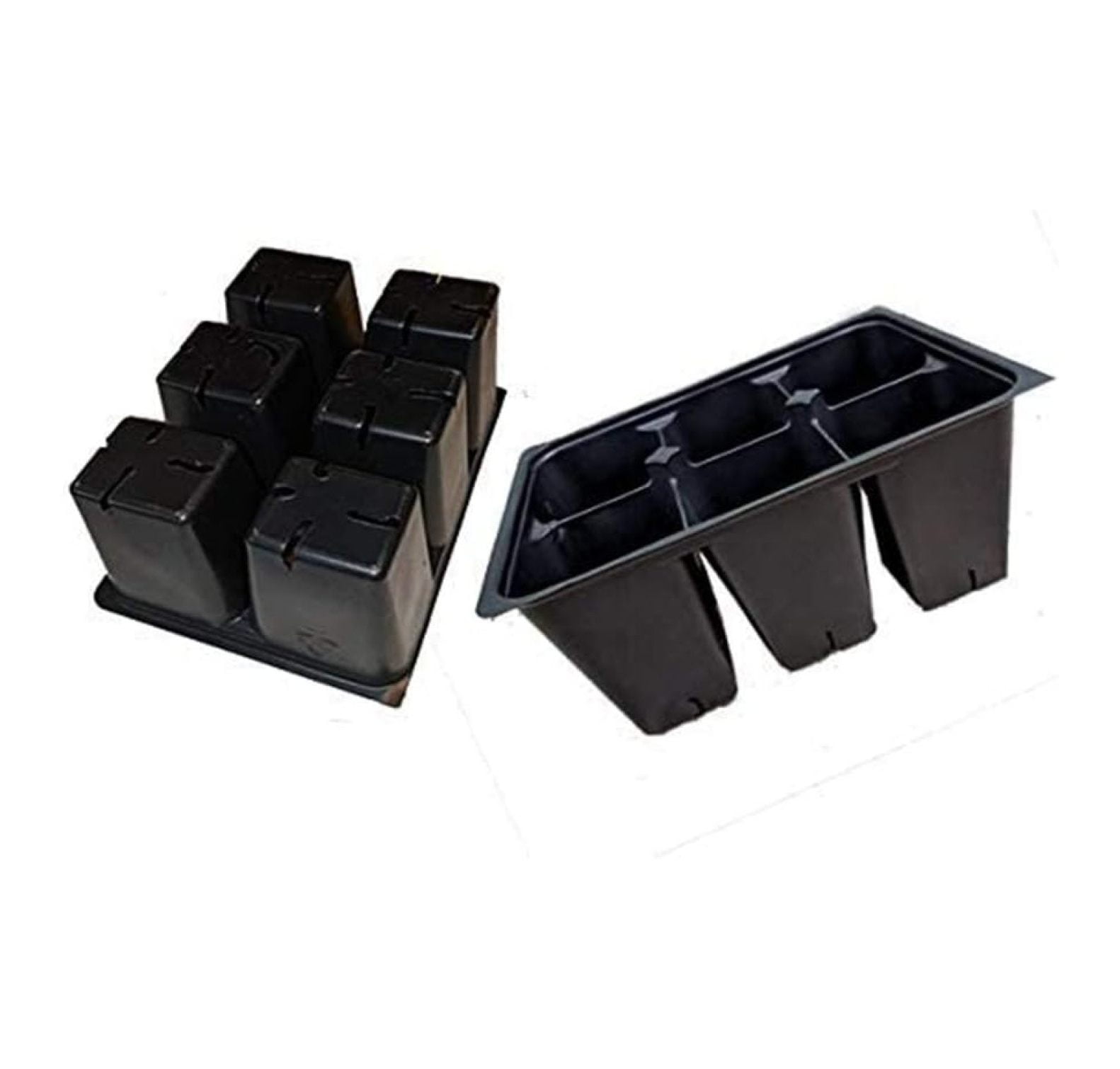 Seed Starter Trays 300 DEEP Extra Large Cells Total (50 Trays of 6 Cells Each)