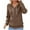 01#Brown, variant on QAWAEY Womens Hoodies,Solid Color Waffle Long Sleeve Hooded Drawstring Sweatshirts Sweaters Tops,Fall Winter Classic Warm Hoody Sweatshirtss with Large Kangaroo Pockets Womens Sportwear,Size 8-16