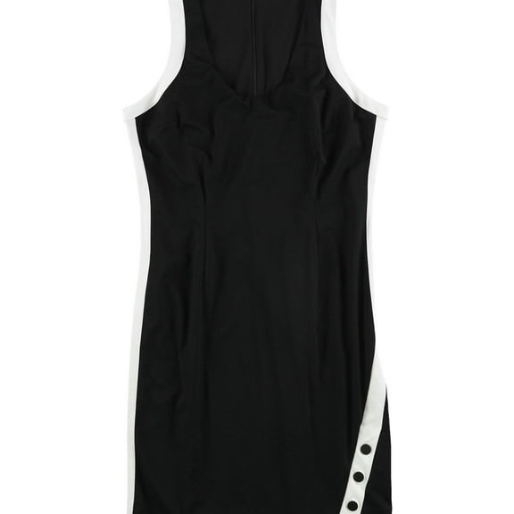 bar III Womens Swirl Bodycon Dress, Black, Large