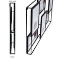 thumbnail image 3 of Excello Global Products 3D Wireframe Collage Picture Frames, Wall Mount Family Picture Frames, Black Photo Frames, 10.75" X 17" X 1.12", 3 of 6