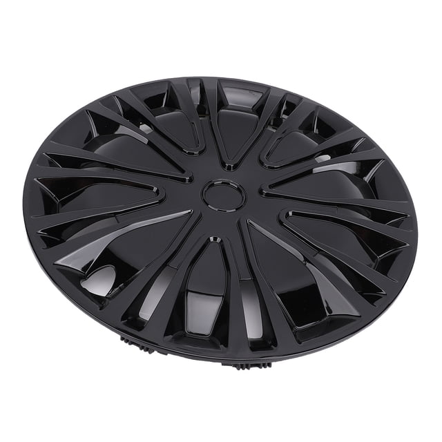 15in Wheel Covers, 4 Pcs Full Protection Wheel Hub Caps Fully Wrap Blackout Rim Protection Cover Replacement, Snap On Stylish Look Wheel Cap, R15 Wheel Rim Cover for Cars