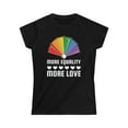 thumbnail image 3 of LGBT More Equality More Love Lesbian Gay Pride LGBT Pride Womens T Shirts, 3 of 8