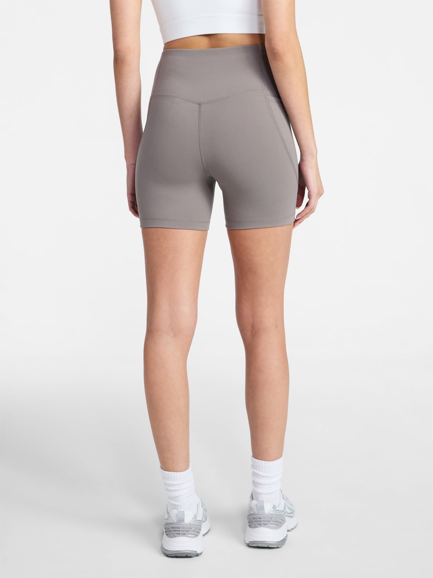 Athletic Works Women's High Rise Bike Shorts, 5" Inseam, Size XS-4X