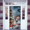 thumbnail image 6 of Uutvery Winter Door Cover Merry Christmas Pine Trees Door Cover Decorations Winter Backdrop Background Banner Xmas Door Hanging Backdrop Outdoor Winter Holiday Party Decor 70.9 x 35.4 Inch, 6 of 6