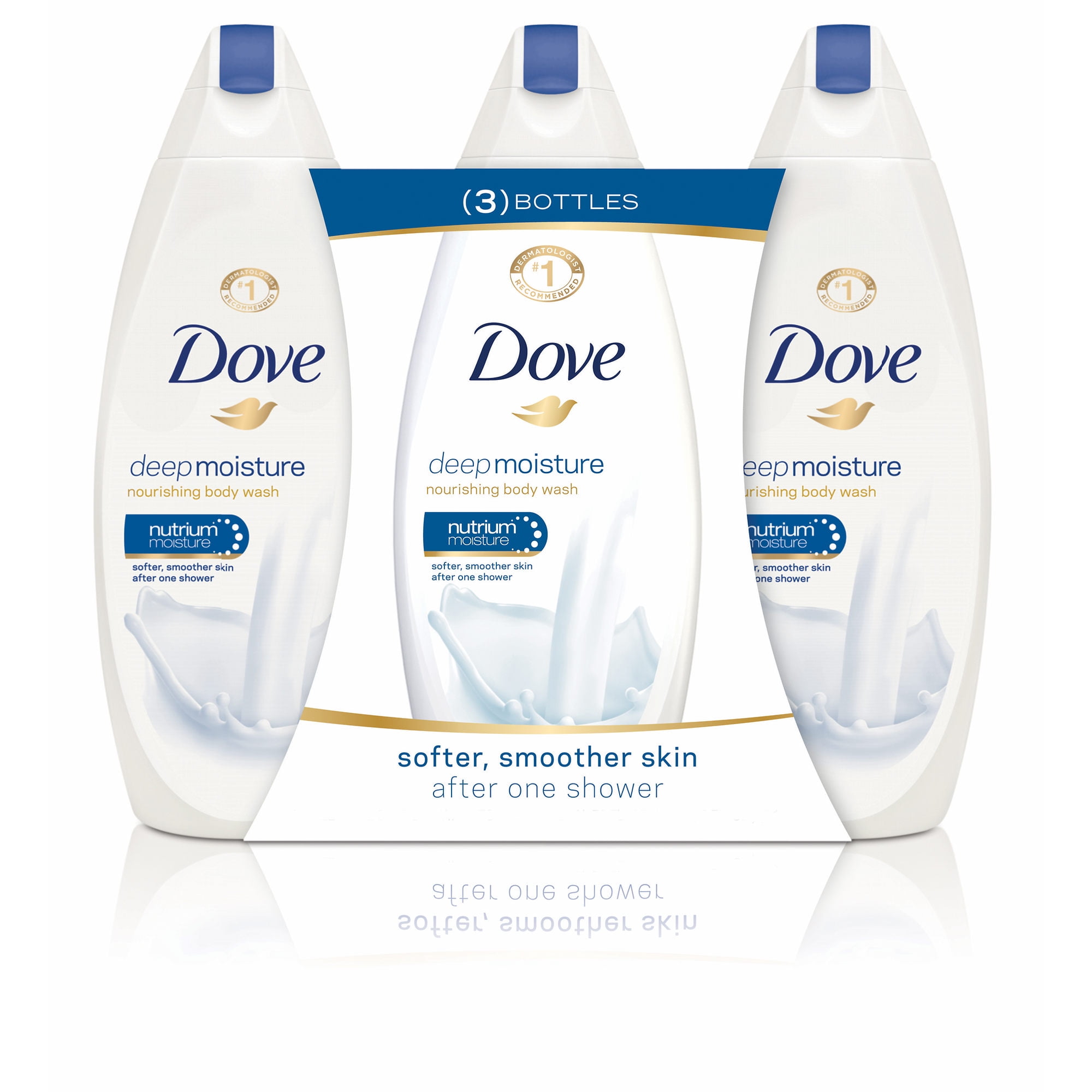 Product of Dove Deep Moisture Body Wash, 3 pk./24 oz. Body Wash