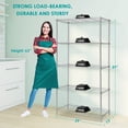 thumbnail image 4 of 5 Tier Wire Shelving Unit, Height Adjustable Wire Shelves, Metal Storage Rack Organizer for Laundry, Kitchen, Bathroom, Pantry, Closet (13.5"D x 29"W x 59"H, Chrome), 4 of 8