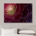 thumbnail image 3 of wall26 Canvas Print Wall Art High Contrast Vibrant Red Lilypad Cactus Nature Floral Photography Realism Botanical Wilderness Zen Rustic Colorful Decorative for Living Room, Bedroom, Office - 24", 3 of 5