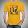 thumbnail image 5 of Straight Outta Ann Arbor Regular Unisex T-Shirt - 2X-Large - Gold, 5 of 6