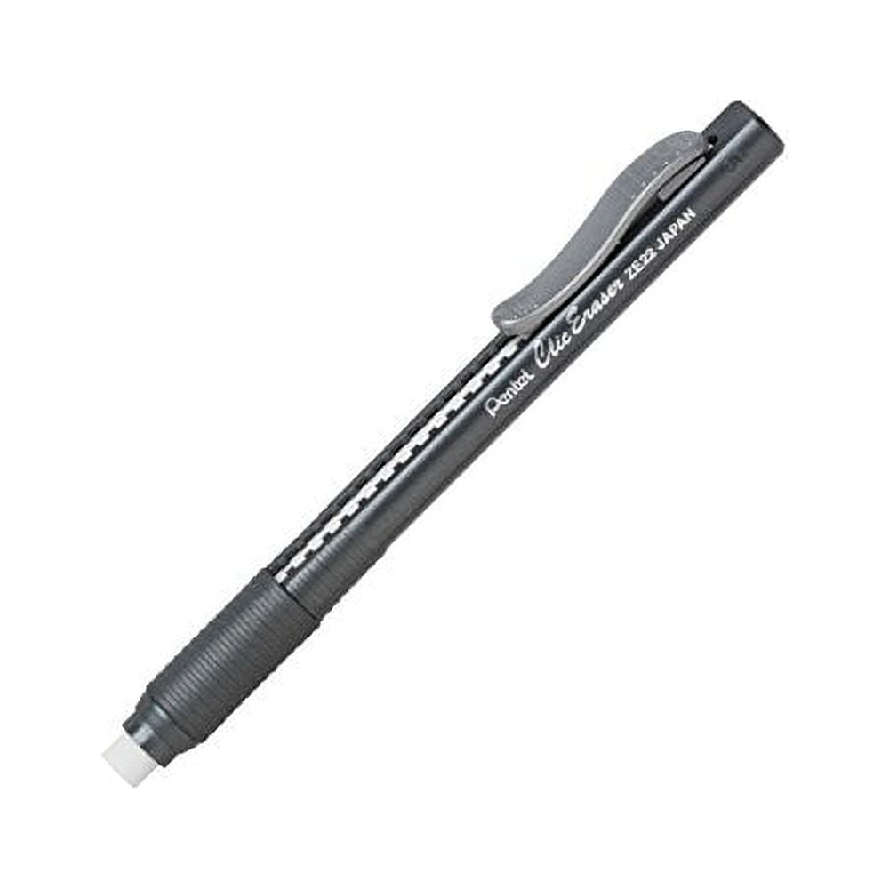 Pentel Clic Eraser Grip, Retractable Eraser, Light Green