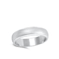 thumbnail image 4 of CHOOSE YOUR STYLE Matte Finished Shiny Edge Wedding Ring .925 Sterling Silver Band Jewelry Female Size 13, 4 of 4