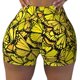 thumbnail image 2 of Fotbe Yellow Butterflies Shorts Sin Costuras – Shorts Deportivos de Cintura Alta para Mujer, Elásticos para Gimnasio, Yoga, Running o Ciclismo-Small, 2 of 8