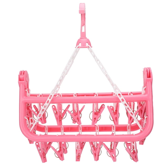 Tendedero Jadeshay 32 Clips Plegable Rosa