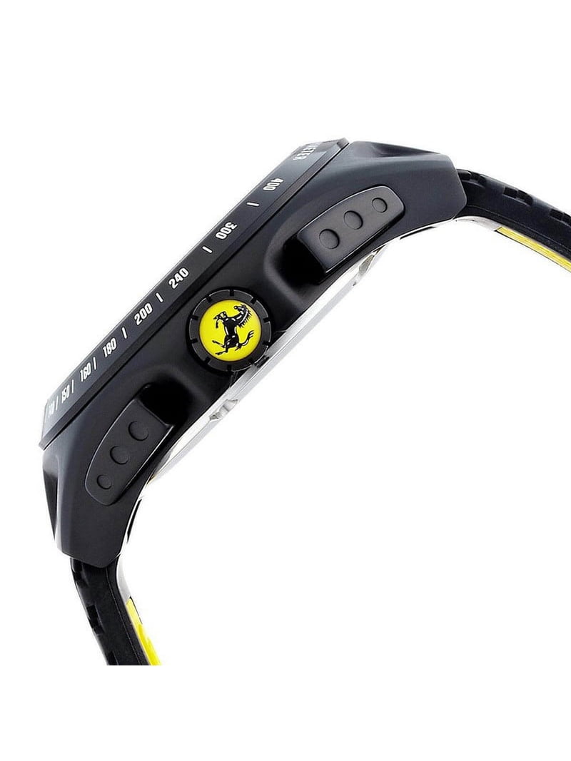 Ferrari Men's 0830078 Race Day Black and Yellow Dial Chrono Watch